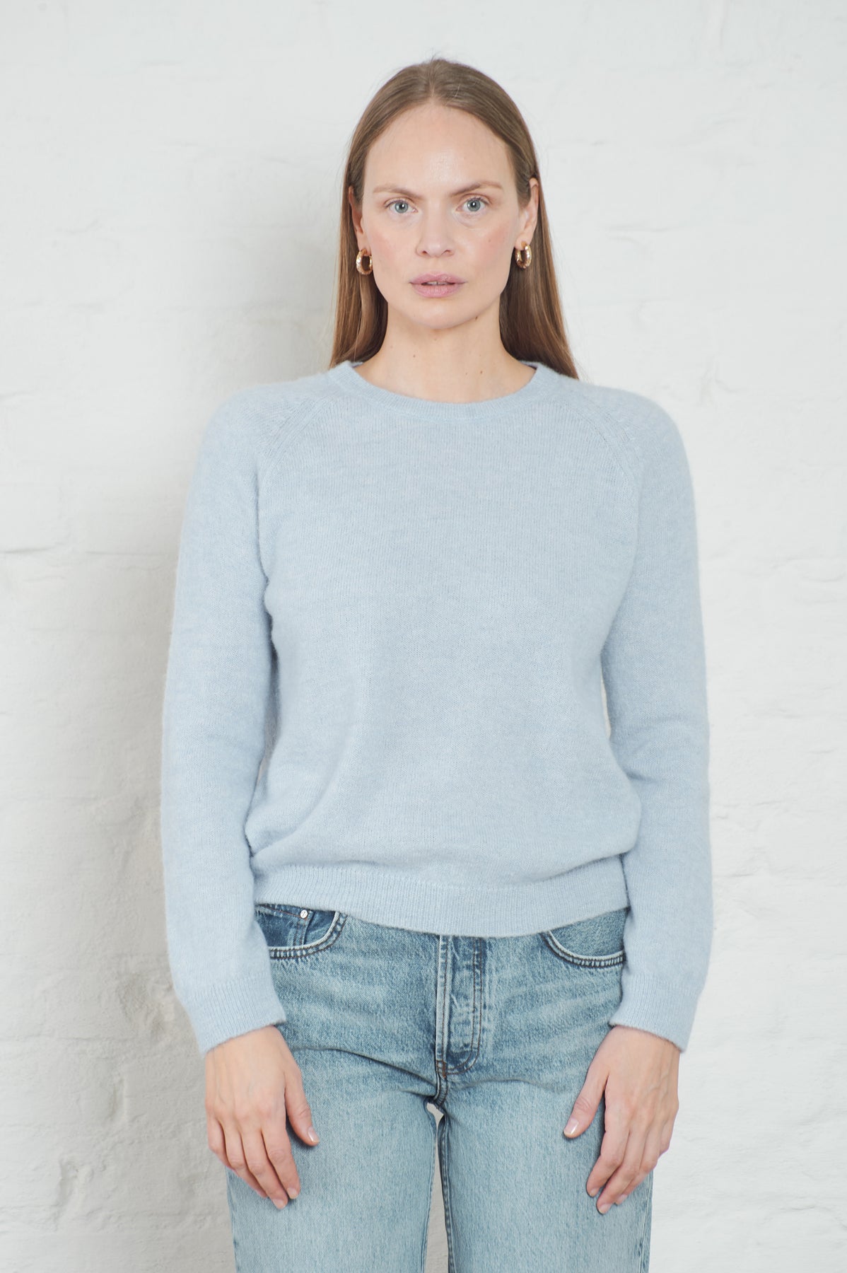 Arnie Says Fiona Summer stickad tröja - Ice Blue