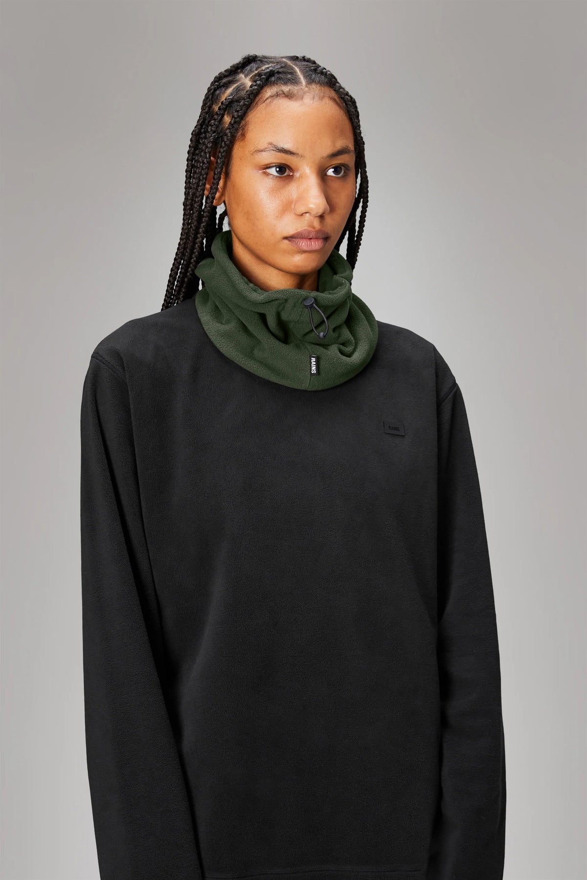 Fleece Tube Scarf T1 - Green