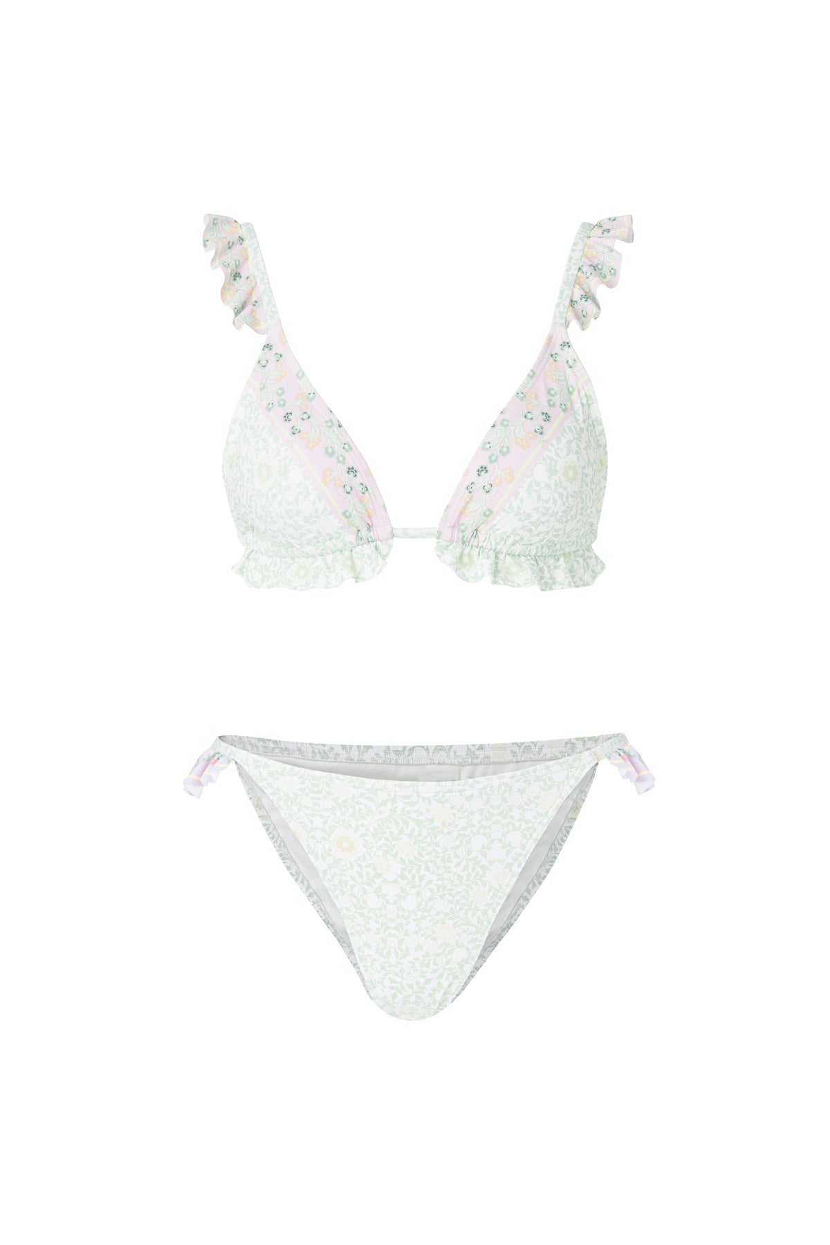 Florence Bikini Top - Floral Mist Mint