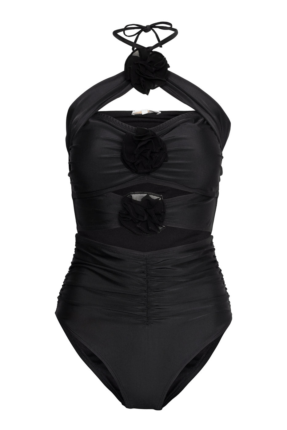 Flower Swimsuit - Svart