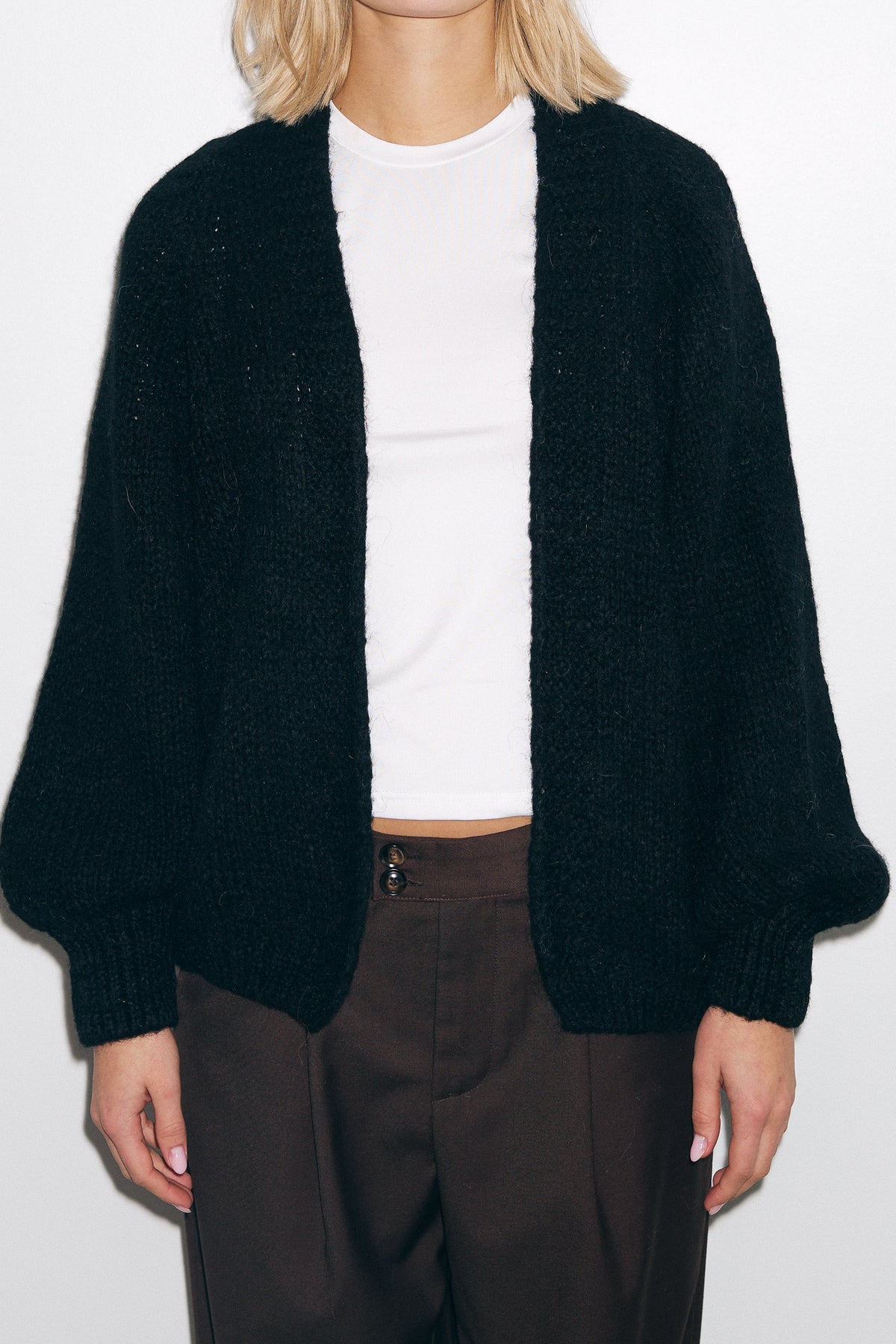 Fora Knit Cardigan - Svart