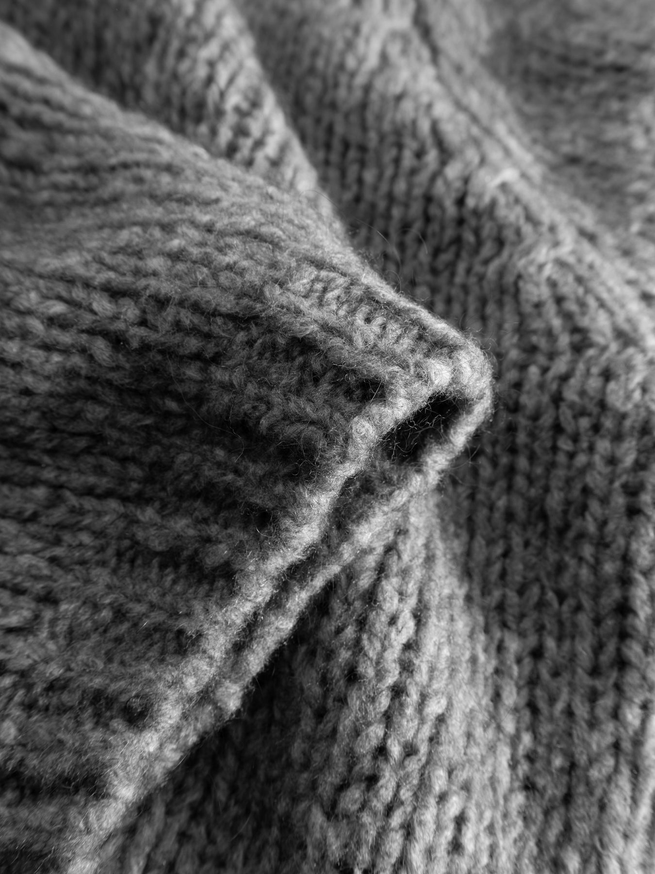 Fora Knit Kofta - Dark Grey Melange