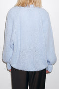 Fora Knit Cardigan - Ljusblå