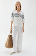 Pim Solid Trousers - White