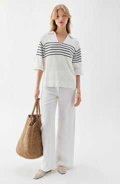 Pim Solid Trousers - White