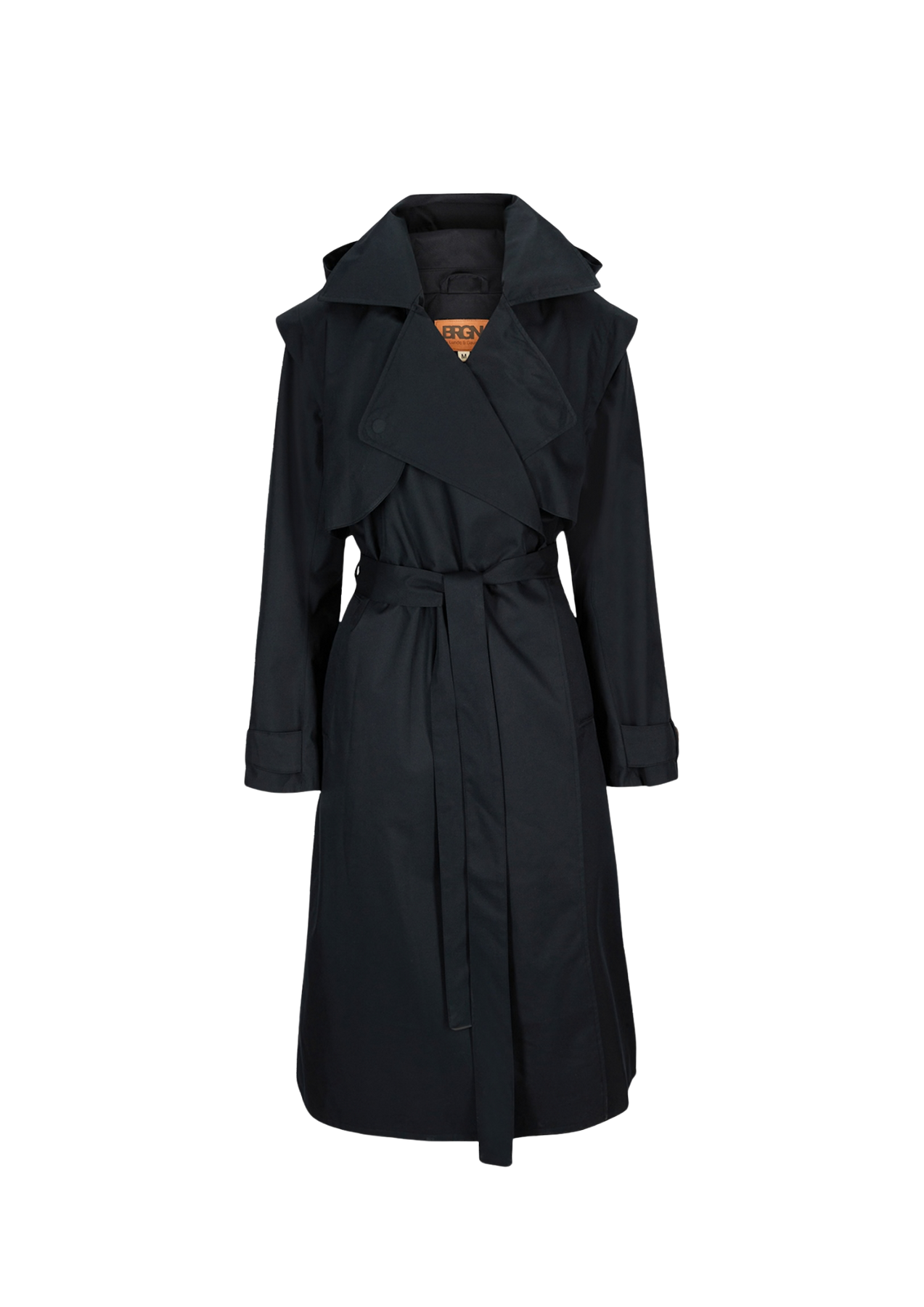 Regndråpe Trench Coat - Svart