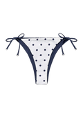 Polka Dot Iliana Reversible Bottom - Vit/Marin