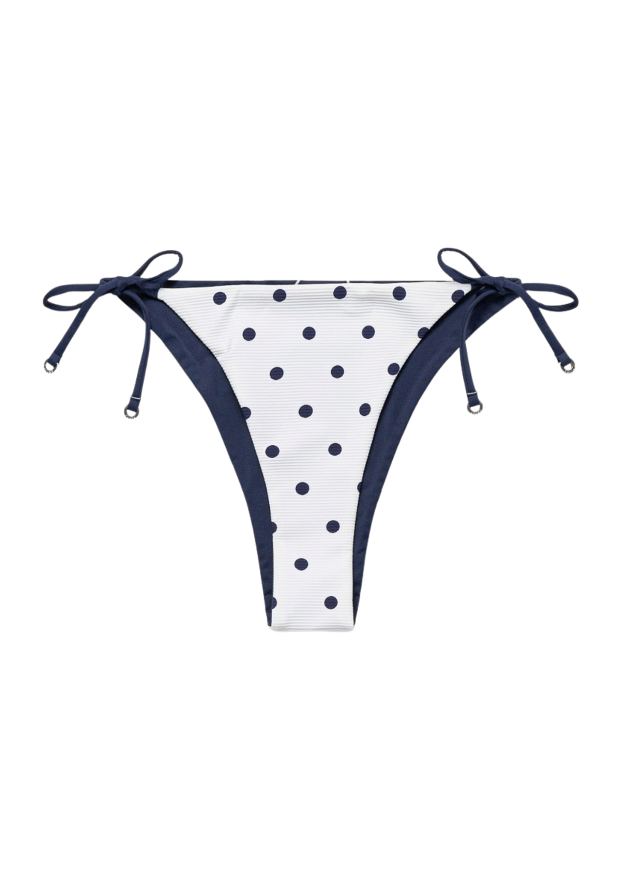 Polka Dot Iliana Reversible Bottom - Vit/Marin