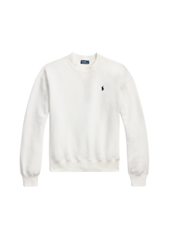 Fleece Crewneck - White