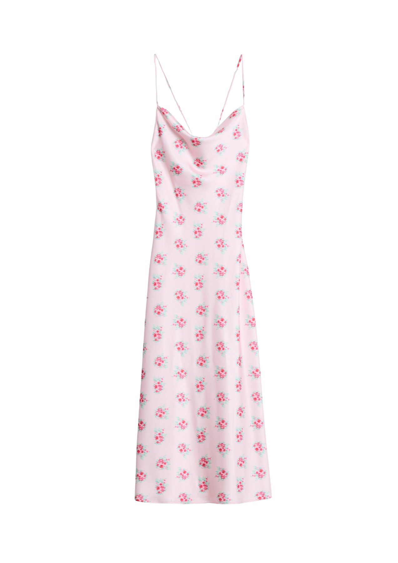 Eila Print Dress - Lt. Pink Mix