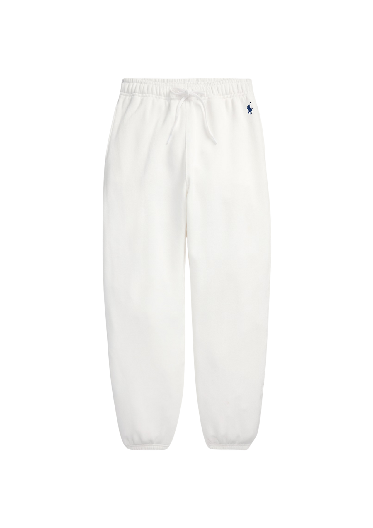 Fleece Drawstring Tracksuit Bottoms - Vit