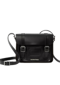 11 Inch Kiev Smooth Leather Satchel - Svart