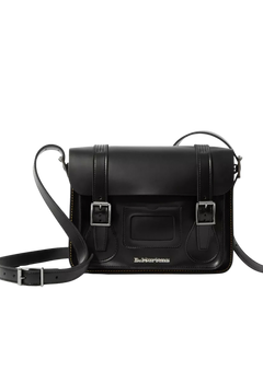 11 Inch Kiev Smooth Leather Satchel - Black