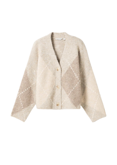 N-Laiana Knit Cardigan - Beige Mix