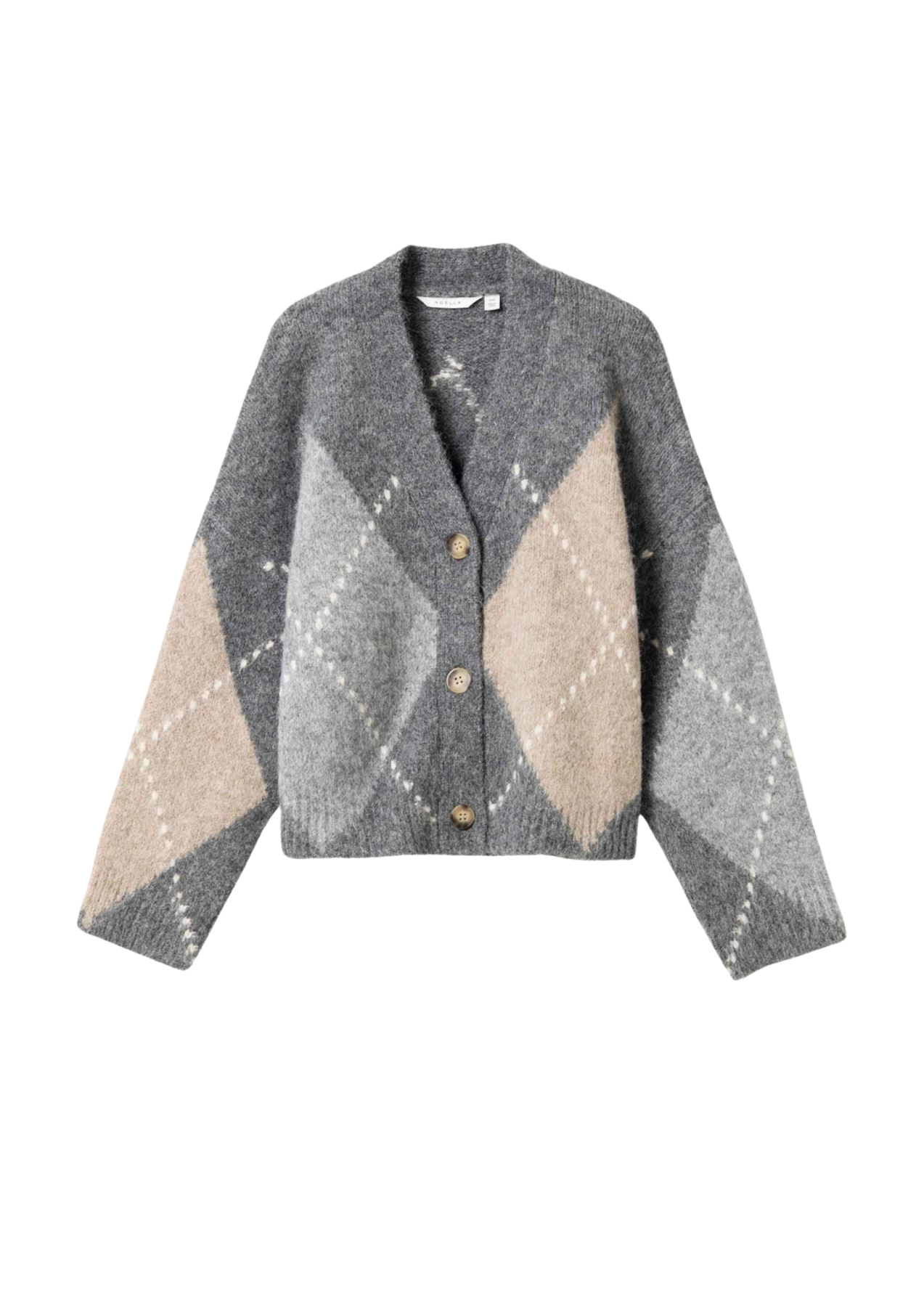 N-Laiana Knit Cardigan - Grey Mix