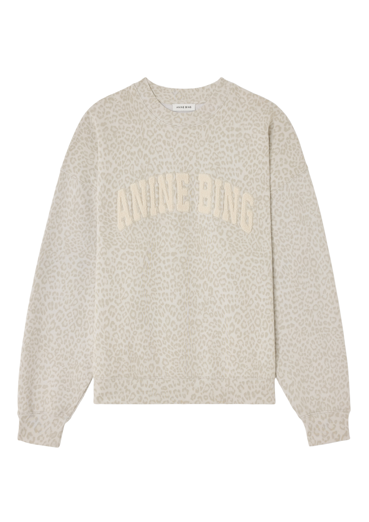 Miles Sweatshirt Anine Bing - Washed White Leopard