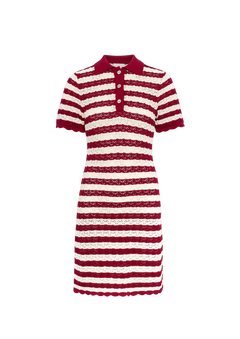 Emery Dress - Berry Stripe