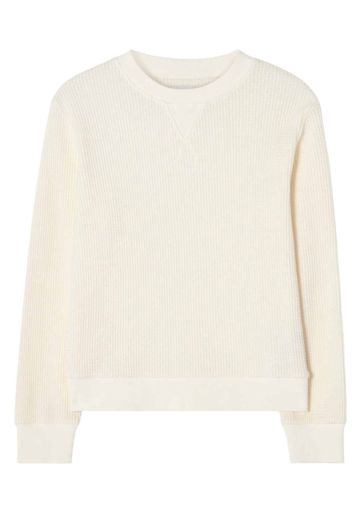 Waffle Crewneck - Off White