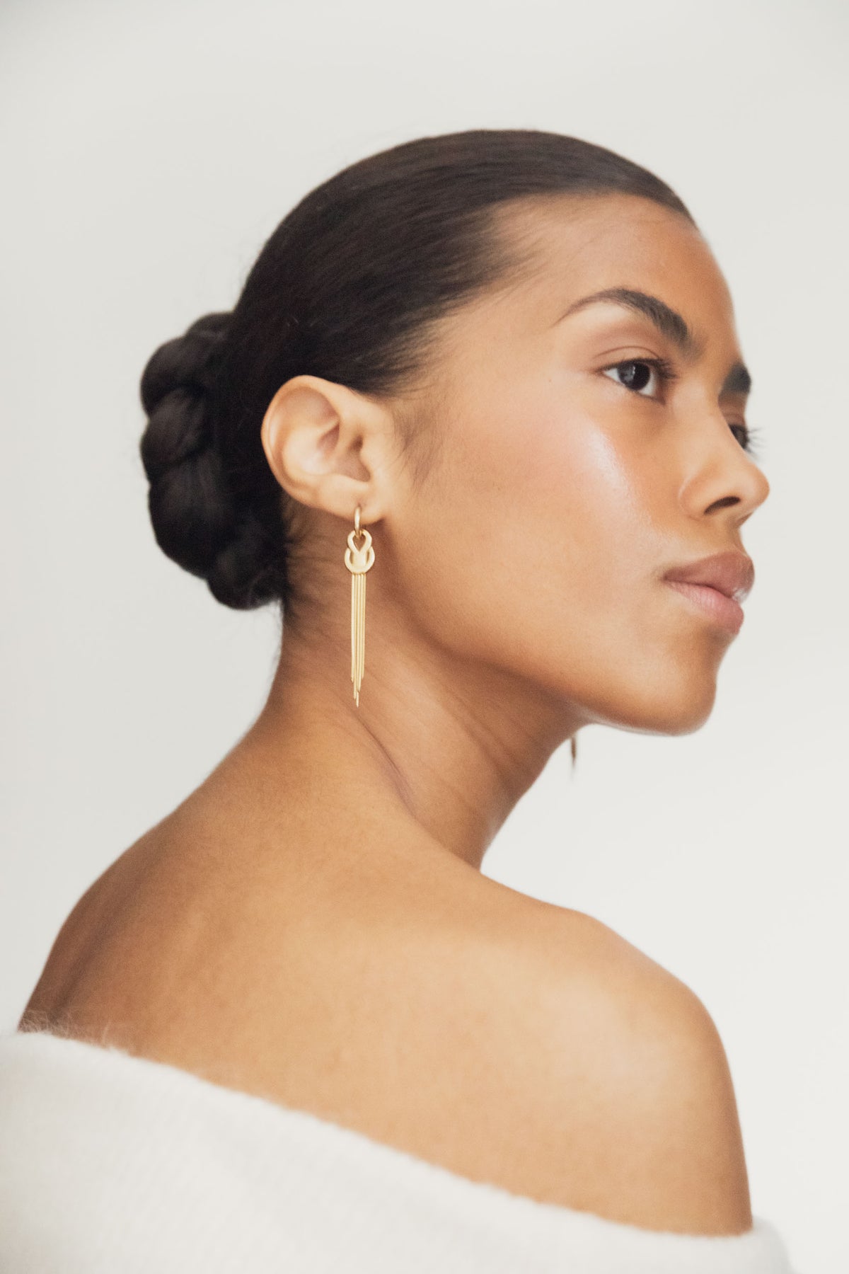 The Fringe Earrings - Guld