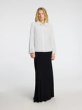 Selected Femme Dahlia LS Broderi Skjorta - Bright White