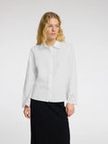 Selected Femme Dahlia LS Broderi Skjorta - Bright White