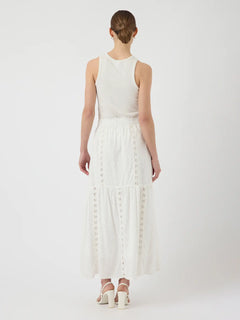Yasthia Hw Ankle Skirt - Star White
