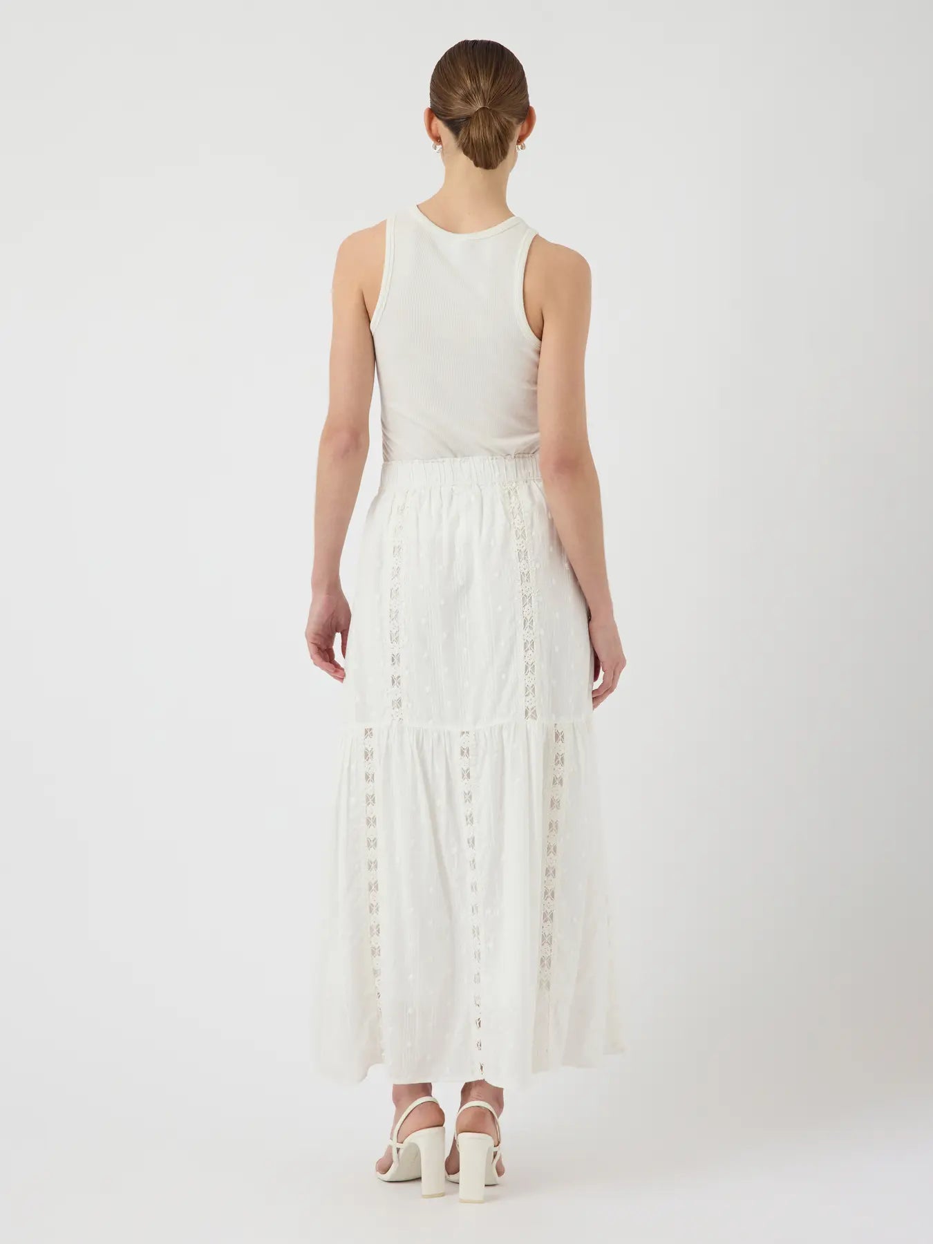 Yasthia Hw Ankle Skirt - Star White
