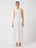 Yasthia Hw Ankle Skirt - Star White