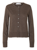 Thea Ls Knit Merino Kofta - Delicioso