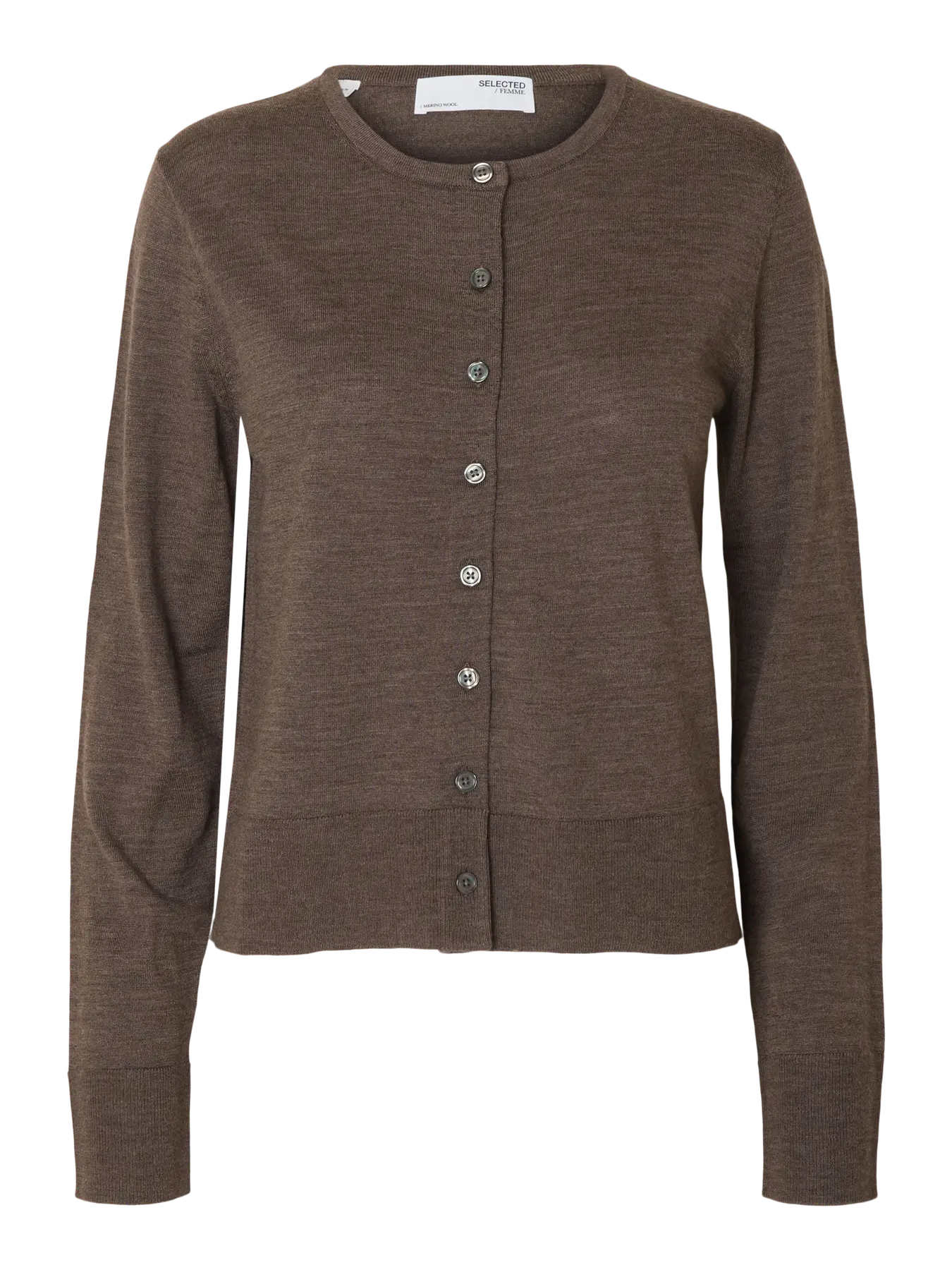 Thea Ls Knit Merino Kofta - Delicioso