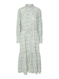 Yasvips Ls Long Shirt Dress - Iceberg Green Vips Print