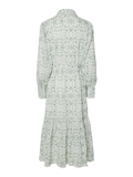 Yasvips Ls Long Shirt Dress - Iceberg Green Vips Print