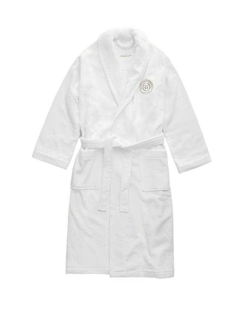 Crest Robe - Vit