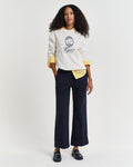 Turn-Up Crease Pants - Evening Blue