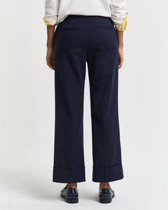 Turn-Up Crease Pants - Evening Blue