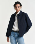 Kort bomullscarcoat - Evening Blue