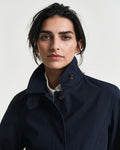 Kort bomullscarcoat - Evening Blue