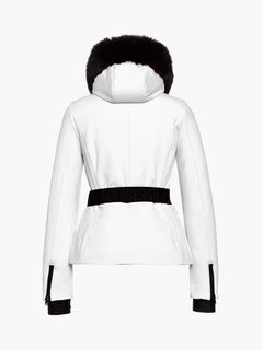 Hida Ski Jacket Faux Border - White
