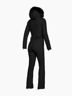 Parry Ski Jumpsuit Faux Border - Black