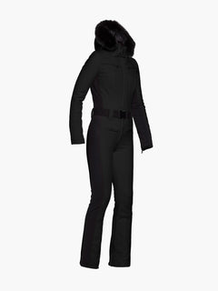 Parry Ski Jumpsuit Faux Border - Black