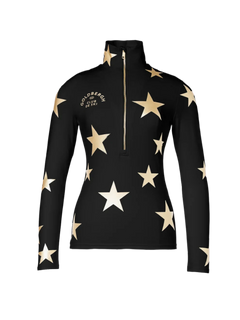 Galactique Ski Pully - Black/Gold