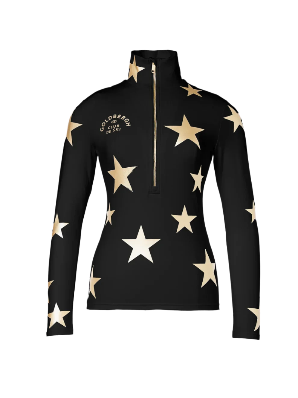 Galactique Ski Pully - Black/Gold