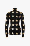 Lunaria Ski Pully - Black/Gold