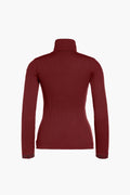 Mira Long Sleeve Knit Sweater - Vino Rosso