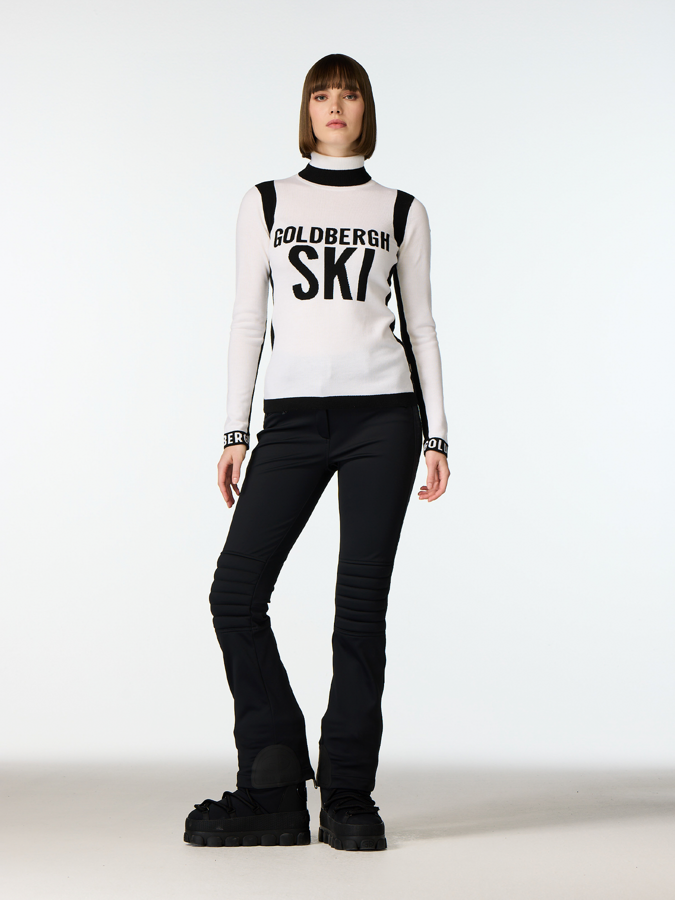 Noemi Long Sleeve Knit Sweater - Vit