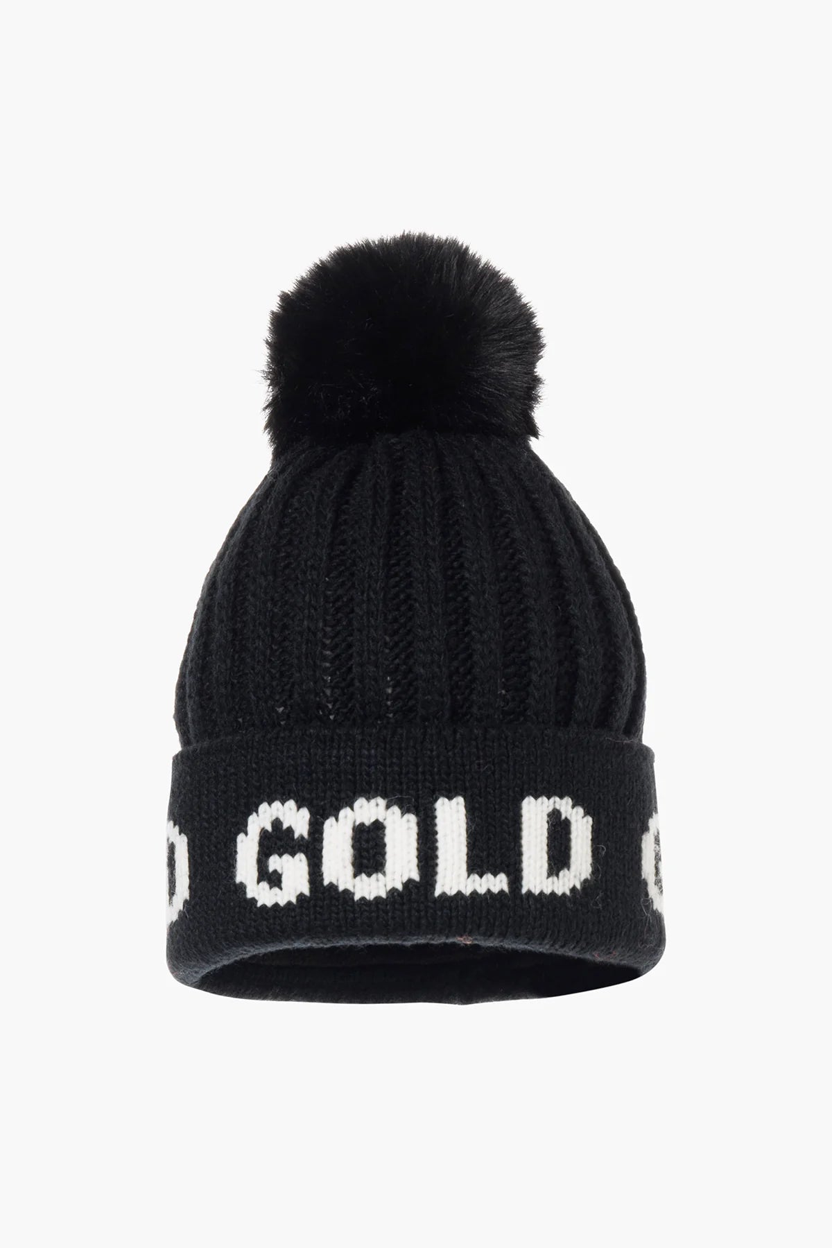 Hodd Beanie - Svart/Vit