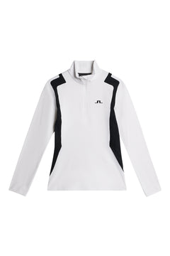 Mae Quarter Zip Mid Layer - White