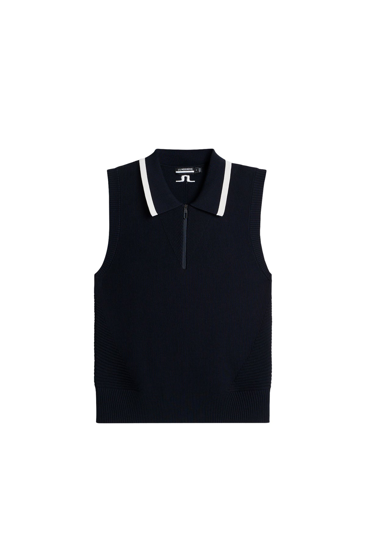 Ramona Stickad Pikétröja - JL Navy