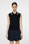 Ramona Stickad Pikétröja - JL Navy