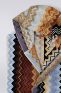 Giacomo Morgonrock med Huva - Svart Multicolour